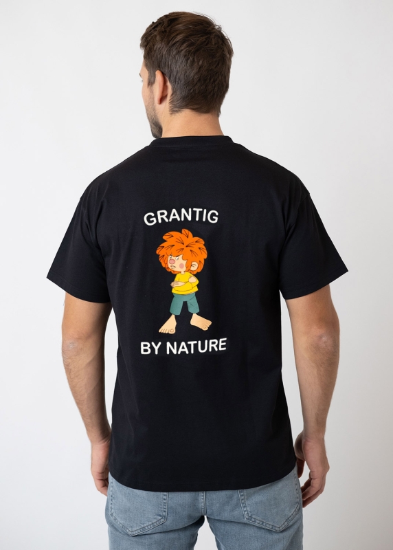 T-Shirt "Grantig by nature" - schwarz, v2